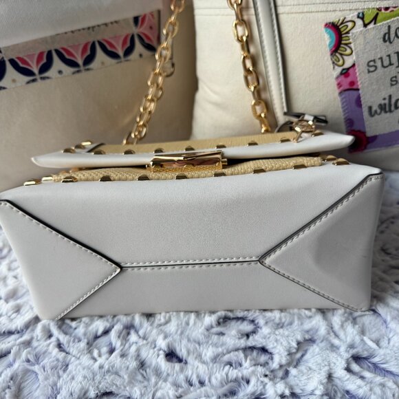 Michael Kors Cece Medium Straw and Studded Shoulder Bag - NWOT - Picture 7 of 15